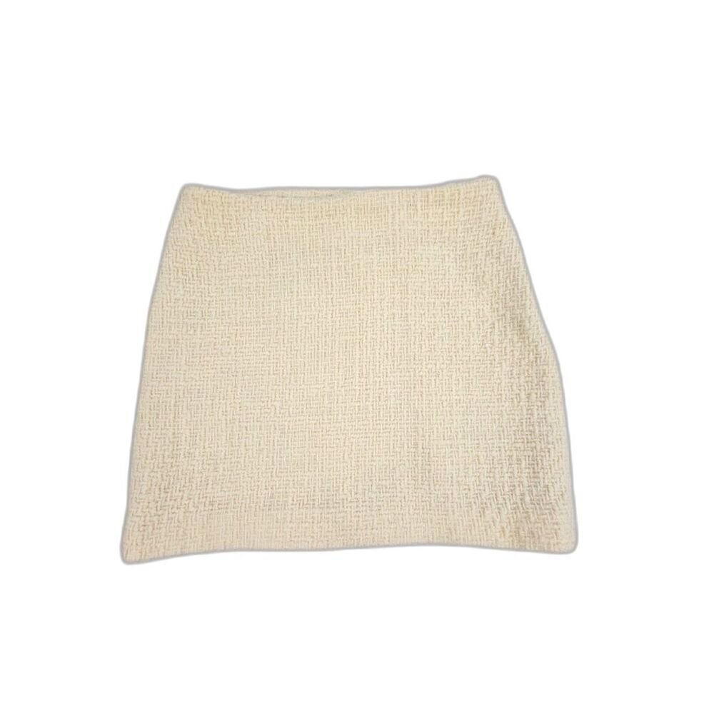 NEW & Other Stories Wool Tweed A-Line Mini Skirt Soft Girl Preppy Old Money Boho
